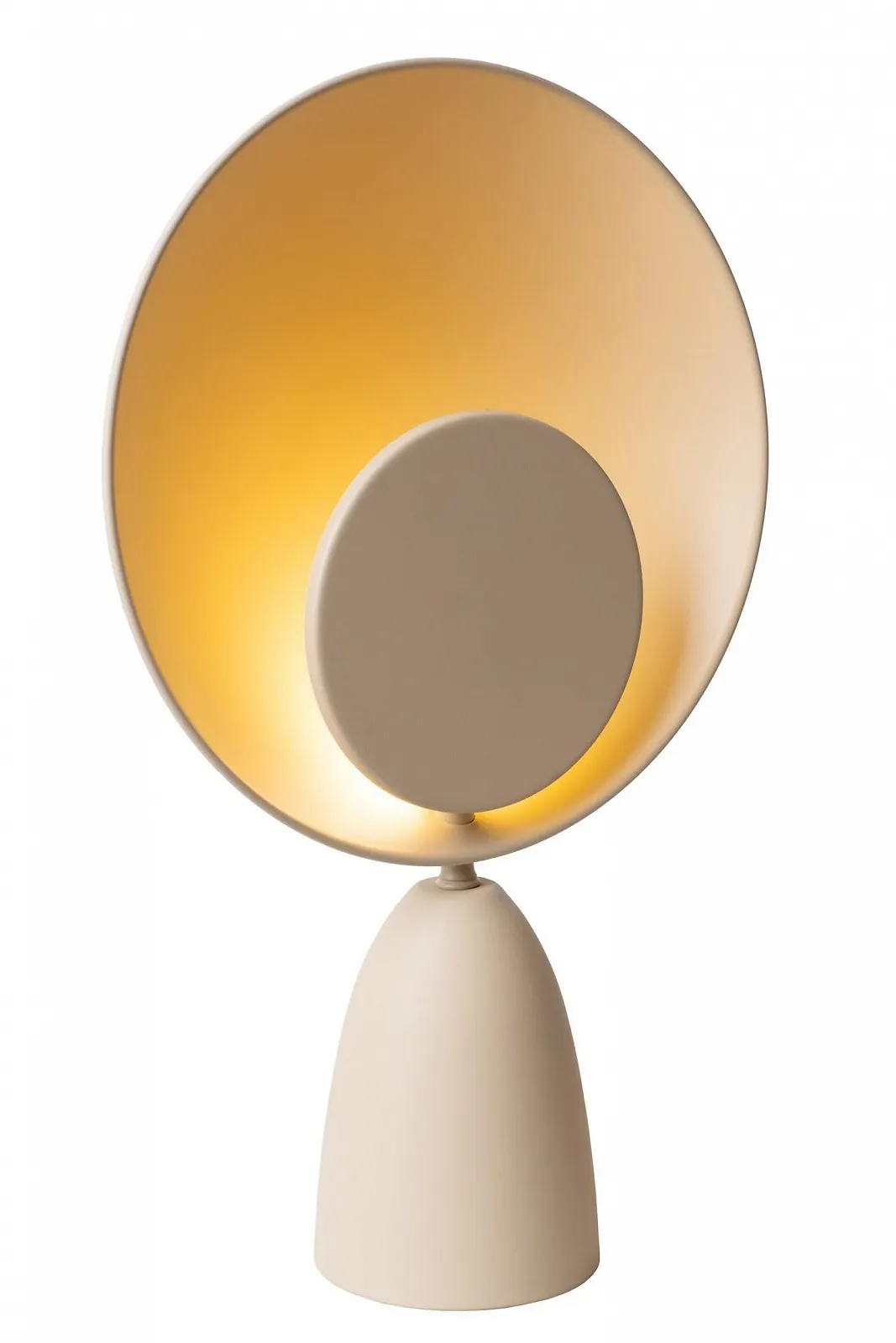 Настільна лампа LUCIDE Castamar LED 1 x 8 Вт 2100 К Діаметр 25,5 см Сіро-коричнева., фото №1