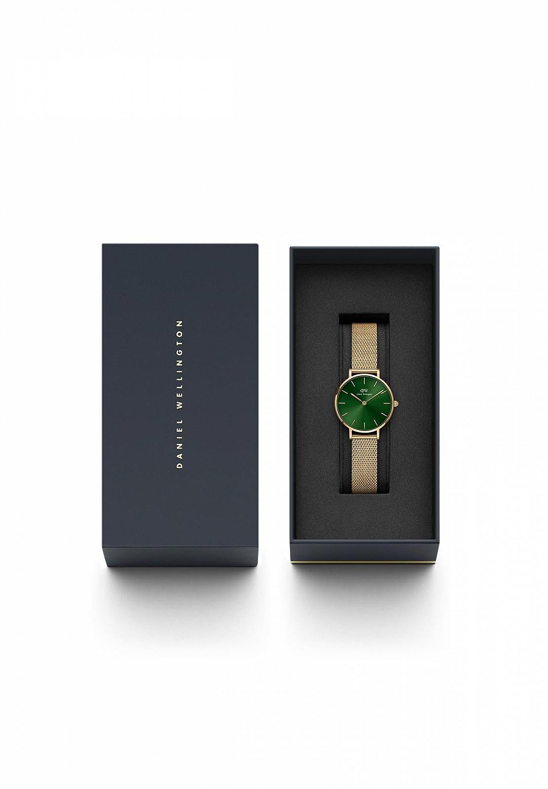 Часы Daniel Wellington Petite 28 мм Double Plated Stainless Steel (316L) Золотой, Зеленый, Modern Classic, фото №5