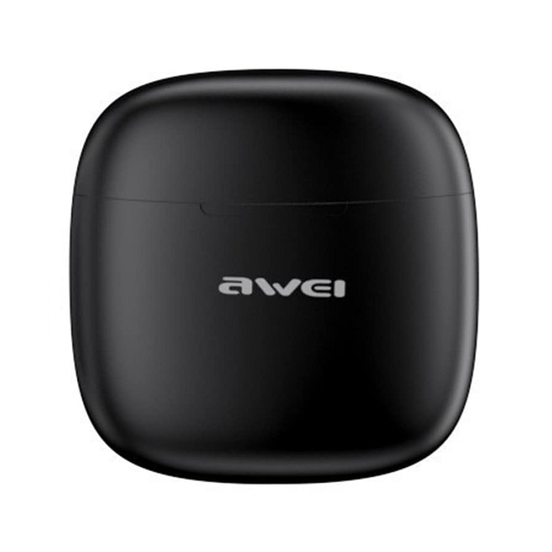 Беспроводные Bluetooth наушники Awei T26 Pro с зарядным боксом Черный, фото №2