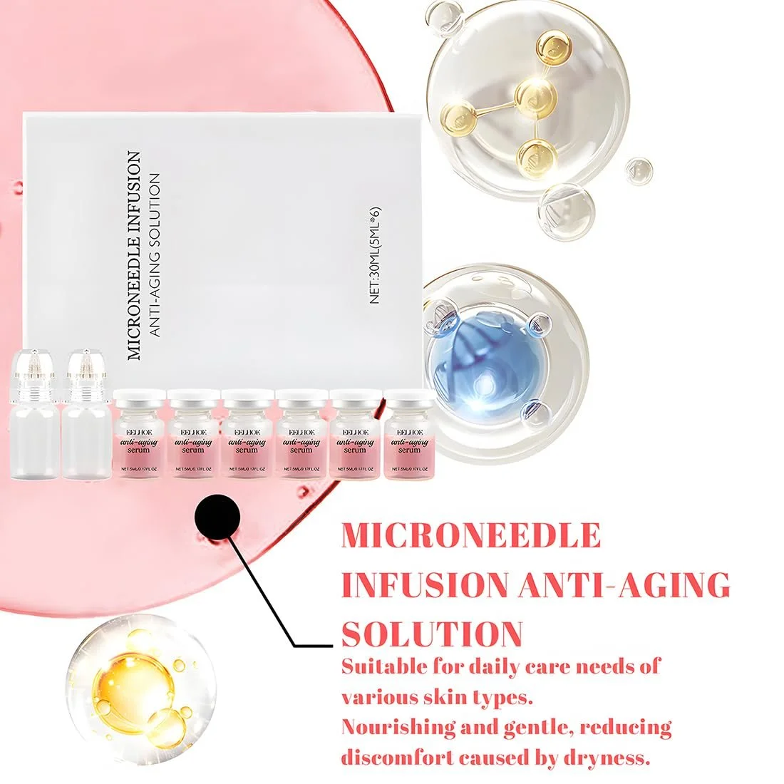 Набір для мікроінфузій Micro Infusion System для обличчя, зволожуючий, антивіковий, для всіх типів шкіри (B), фото №3
