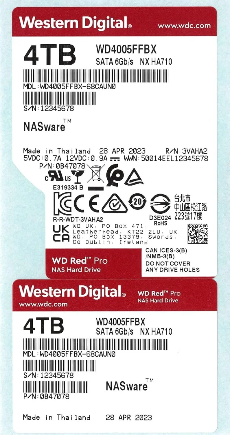Внутрішній жорсткий диск 3.5" Western Digital Red Pro 4TB 7200 об\хв 287 Мб\с SATA III (WD4005FFBX), фото №2