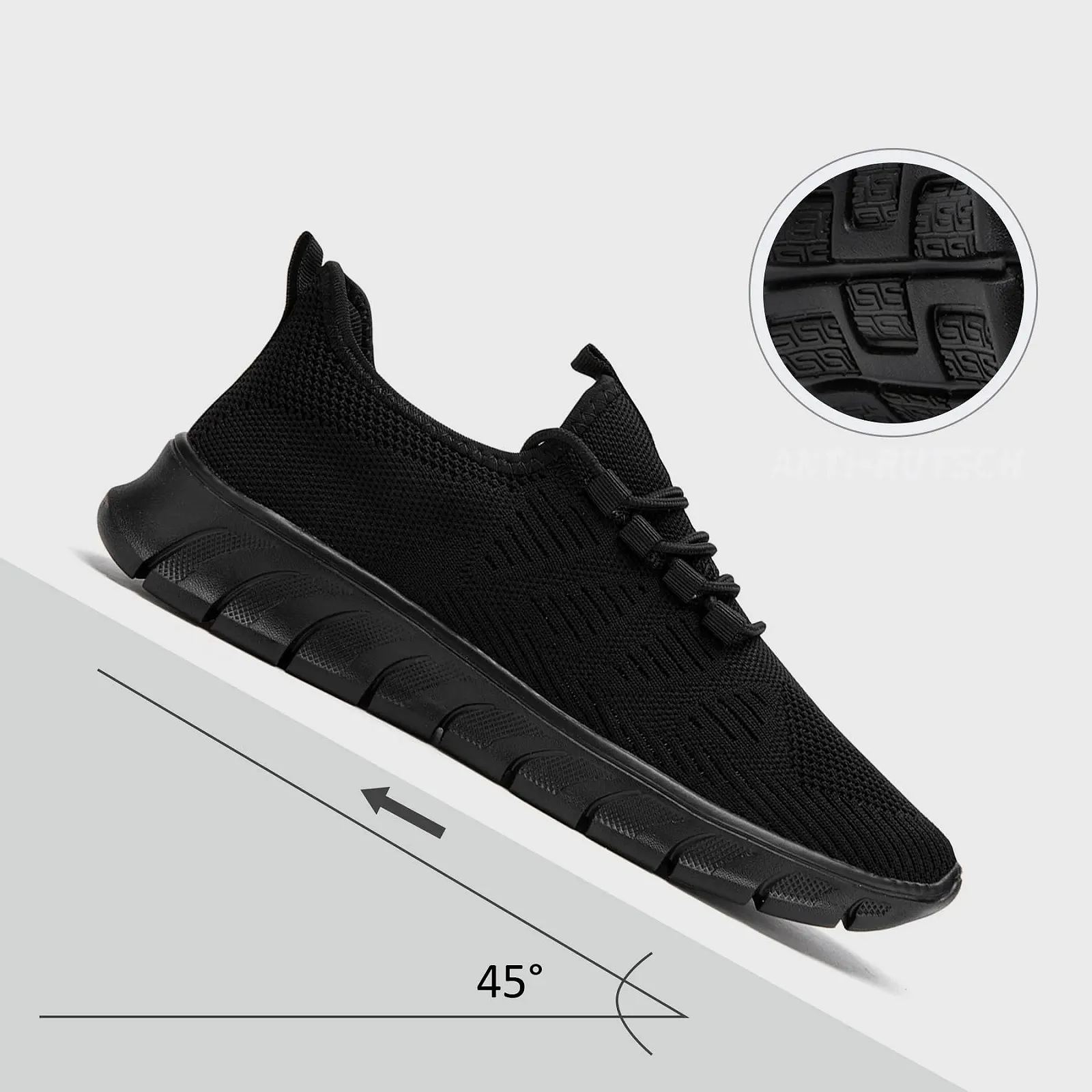 Кросівки YRLTYO Чоловічі Для бігу Спортивні Легкі Дихаючі Без шнурків, фото №3