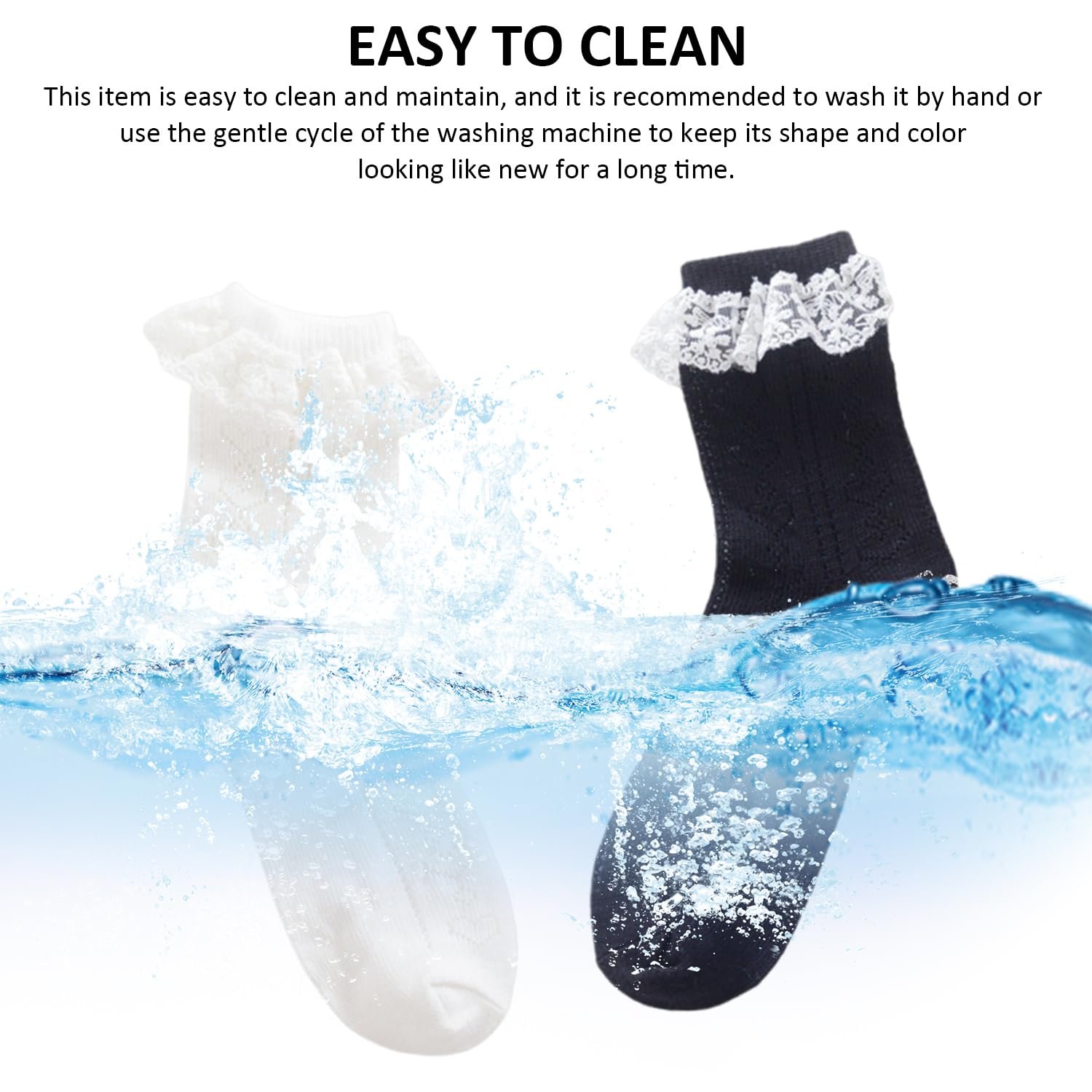 Шкарпетки в'язані з мереживом 2 пари Жіночі до середини литки, фото №6