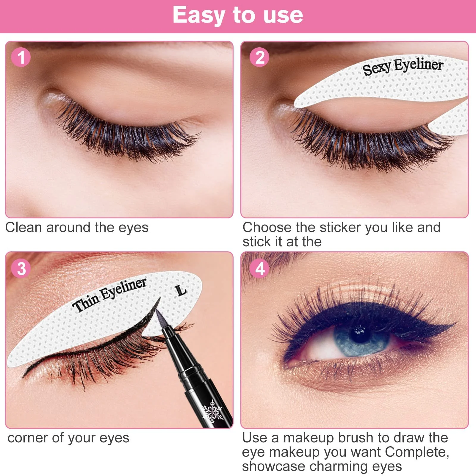 Трафареты для подводки MTXTIMWAN Силиконовые, фото №3