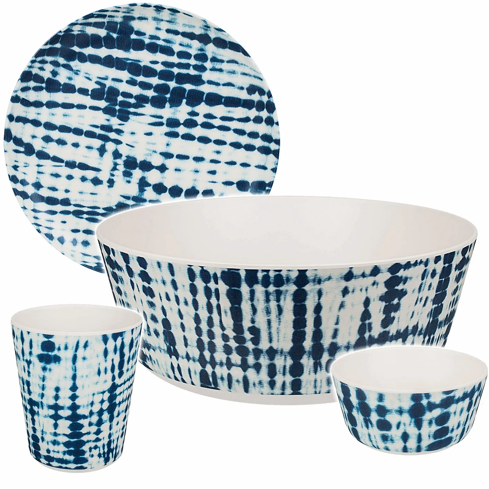 Набір дитячого посуду alles-meine.de 4 предмети Пластик Синій / Білий, фото №8 Набір дитячого посуду alles-meine.de 4 предмети Пластик Синій / Білий, фото №8