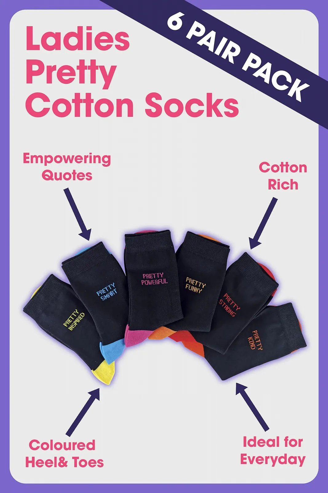 Шкарпетки Sock Snob Бавовна, 6 пар, фото №5