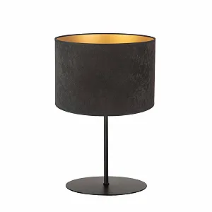 Настільна лампа Euluna Golden Roller Текстиль E14 Black - Фото 1