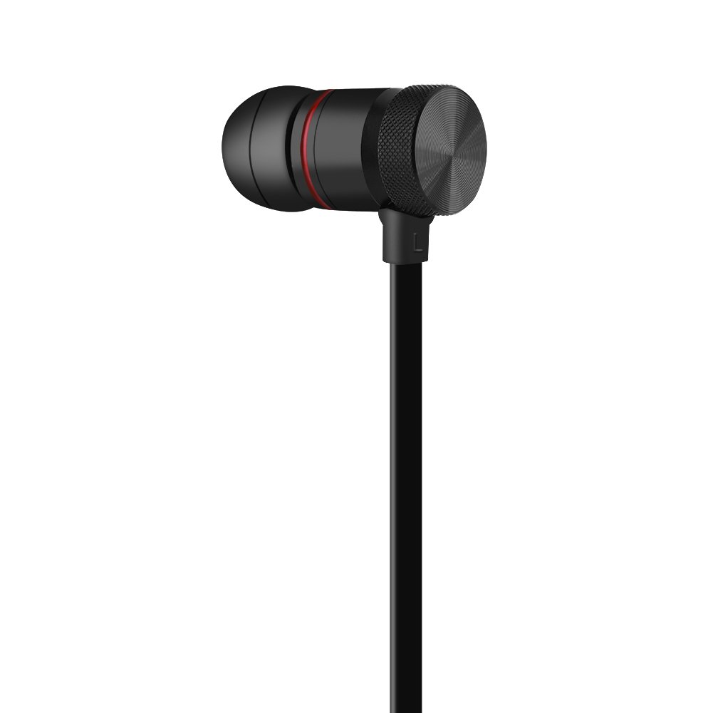 Наушники Tosuny Bluetooth 4.1 Вставные Магнитные Спортивные с Микрофоном 3 часа времени работы Легкие Черные, фото №5
