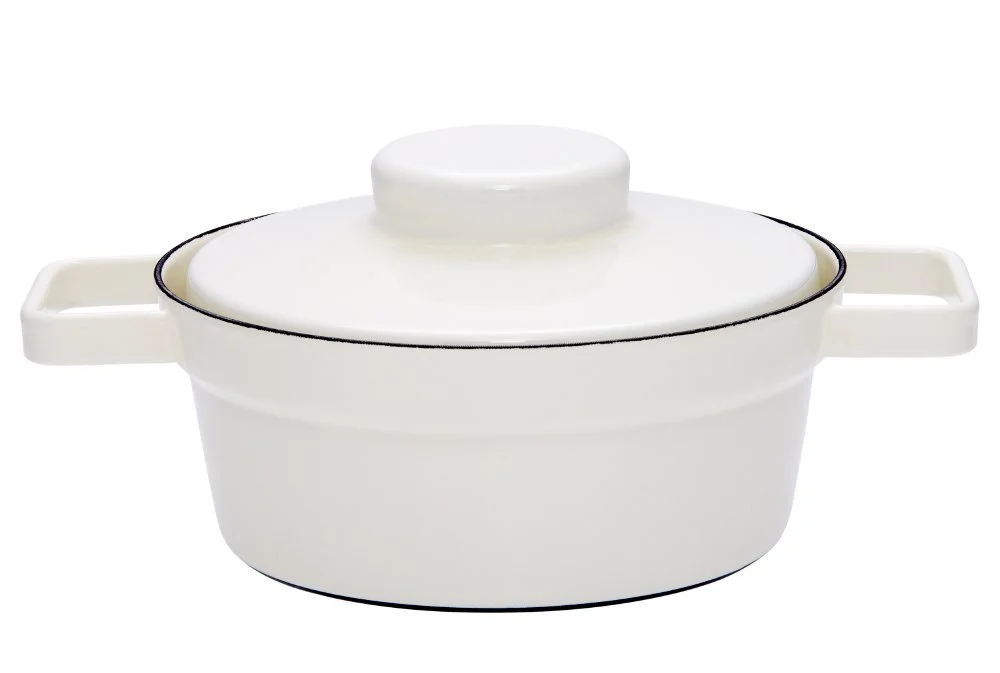 Жаровня емальована 1,25 л 20 см Білий 125 543, фото №1