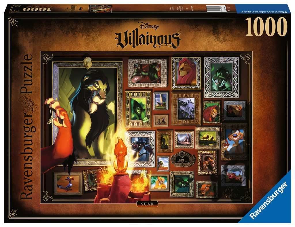 Пазл Ravensburger Disney Villainous Scar 16524 1000 деталей, фото №1 Пазл Ravensburger Disney Villainous Scar 16524 1000 деталей, фото №1