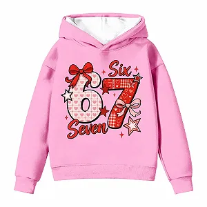 Худи с капюшоном 67 Six Seven Meme с принтами 67, толстовки, повседневные свитшоты, подростковые свитшоты, джемпер для мальчиков и девочек - Фото 1