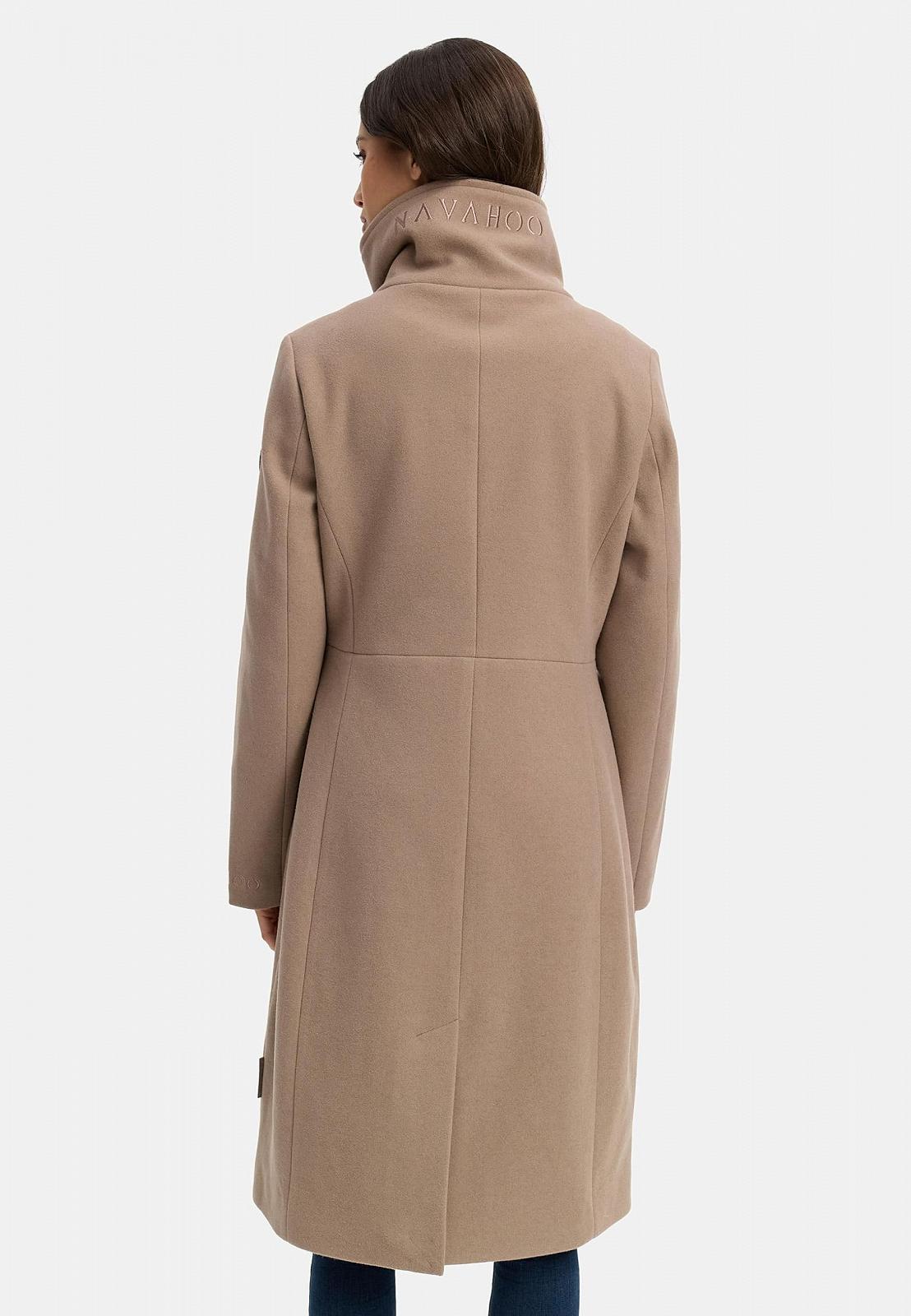 Жіноча перехідна куртка Navahoo у вовняному вигляді з асиметричним коміром і водонепроникною блискавкою, фото №9