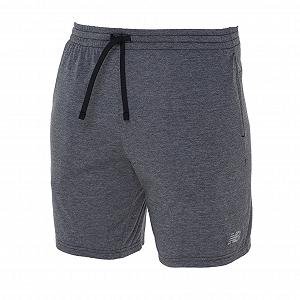 Шорты New Balance Heathertech MS41073BK Серый S - Фото 1