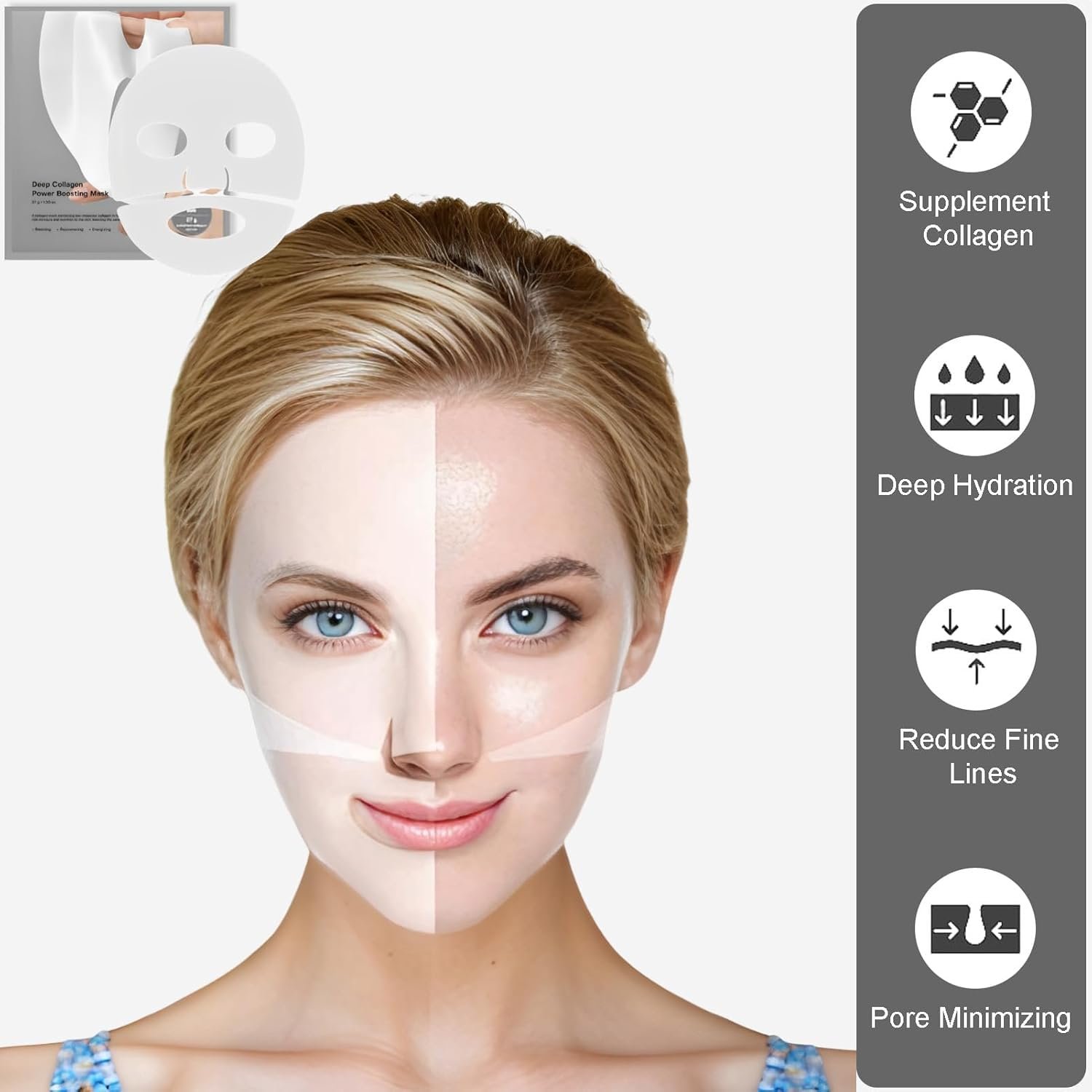 Маска Bio-Collagen Real Deep Увлажняющая коллагеновая маска ночная, фото №3