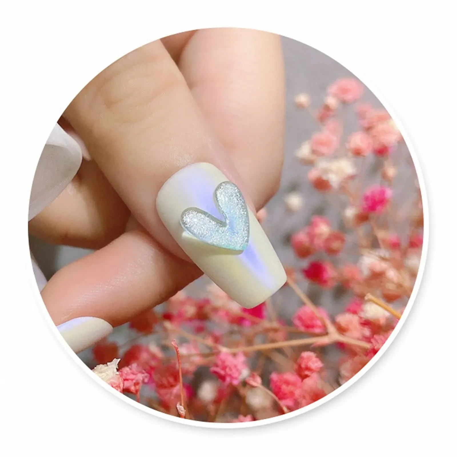 Прикраси Стрази Плоскі Персик Серце Любов 30 шт., фото №6