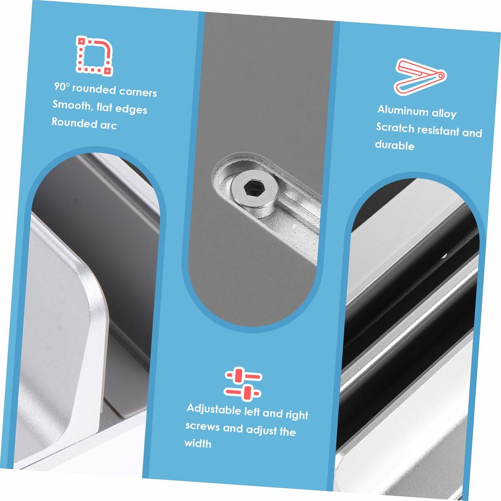 Регульована Підставка для Ноутбука з Алюмінієвого Сплаву з Подвійними Слотами Вертикальний, фото №8