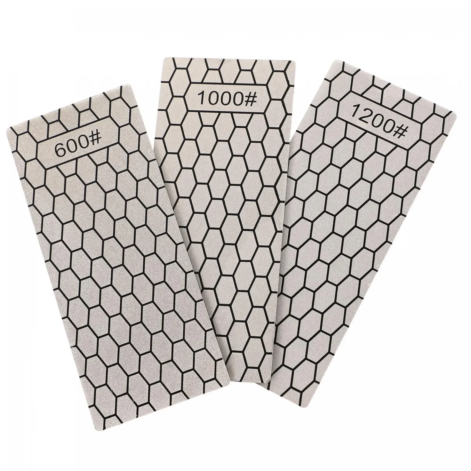 Точильні камені Алмазні 3 шт. з антиковзною підкладкою Diamond Whetstone, фото №1