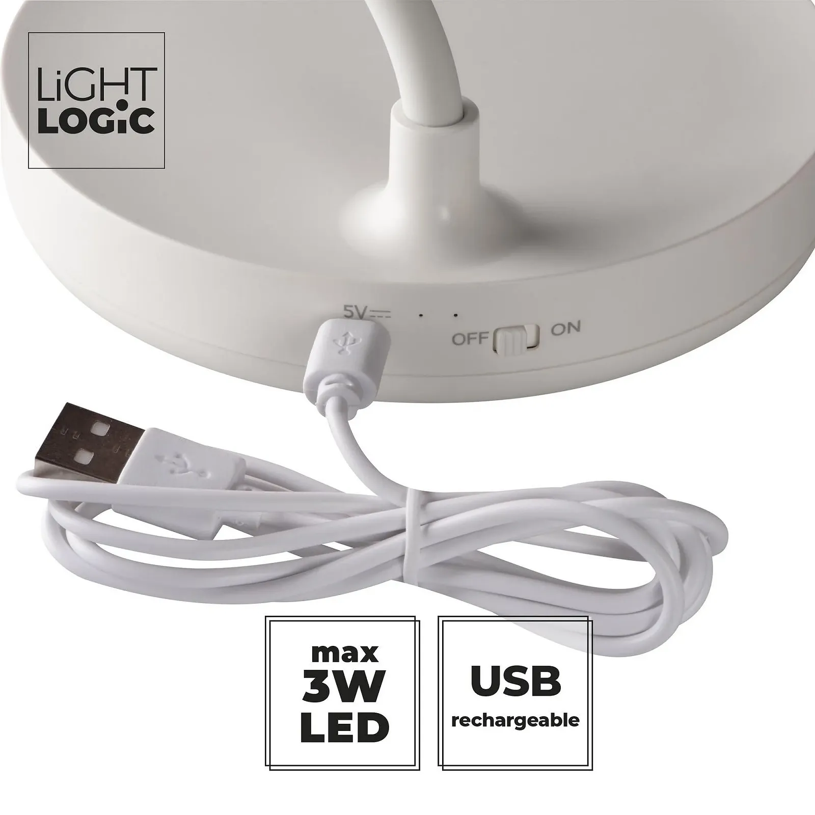 Настільна лампа LightLogic LL KITA DIM CCT LED Акумуляторна, фото №3