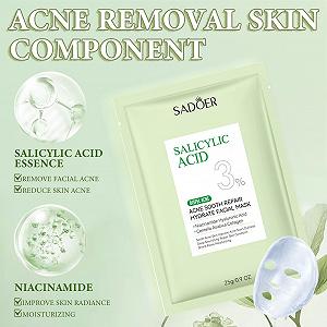 Тканевая маска Набор 12 штук Daily Care для лица Увлажняющие маски для различных потребностей кожи, Ниацинамид, Гиалуроновая кислота, Центелла азиатская Увлажняющая маска synthetic.ua - Фото 1