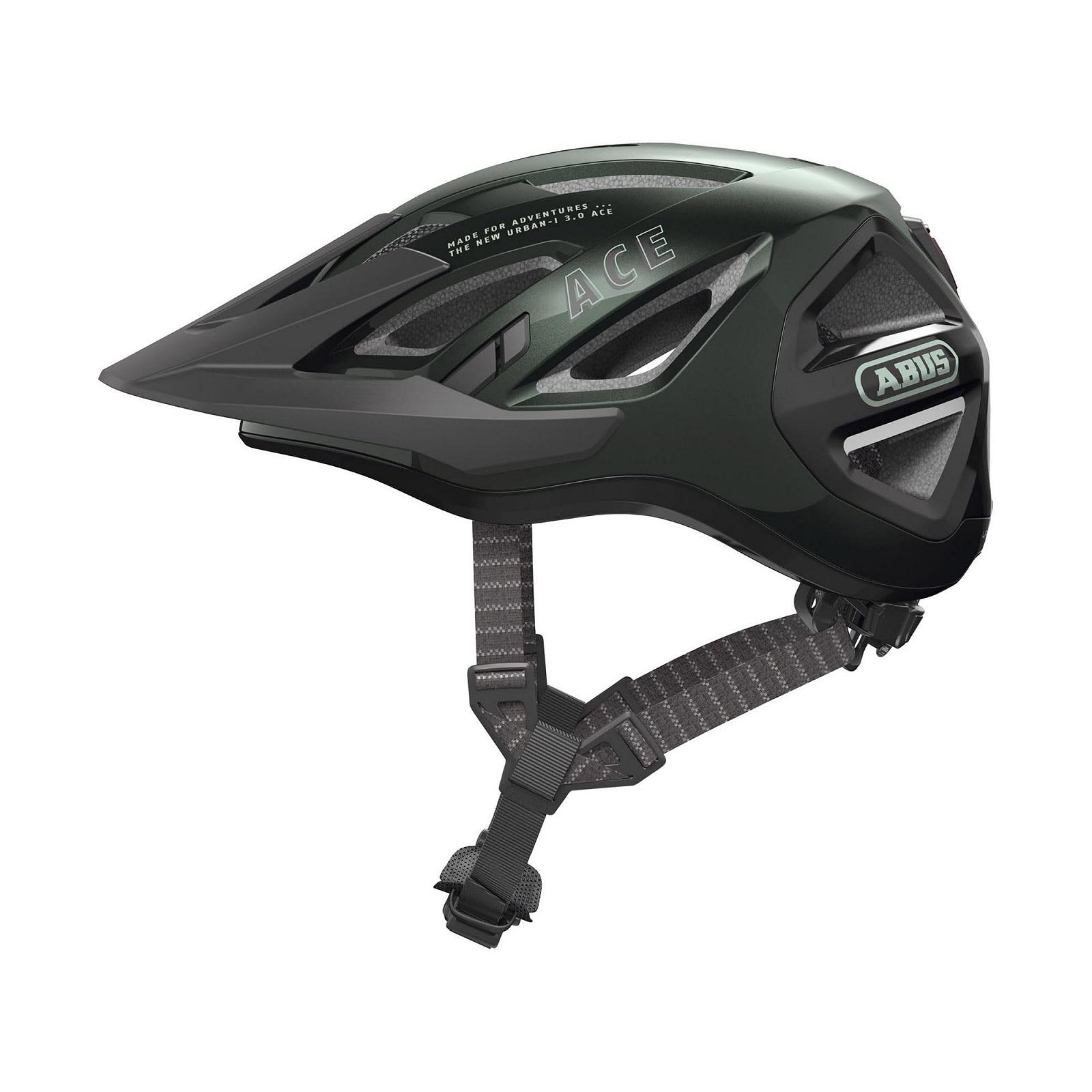 Шлем Abus Urban-I 3.0 ACE, городской, велосипедный, со светодиодным задним фонарем, удлиненным козырьком и магнитной застежкой, для мужчин и женщин, фото №1