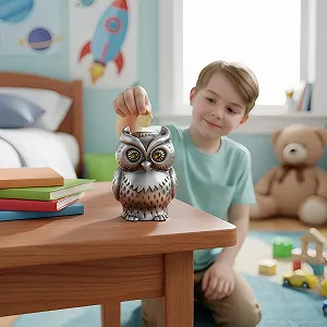 Скарбничка Managers Сова металева Настільна synthetic.ua - Фото 1