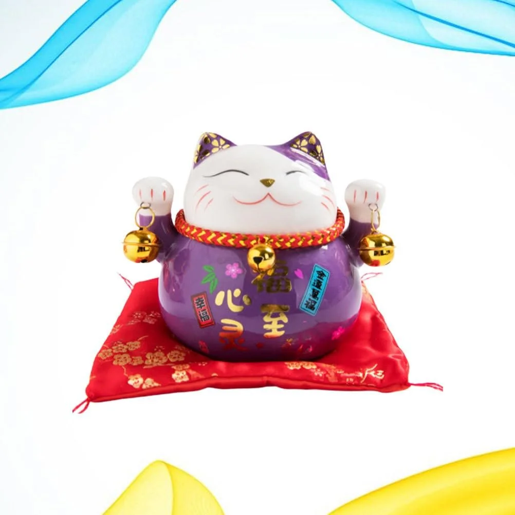 Скарбничка VOSAREA Lucky Cat Керамічна Neko, фото №6