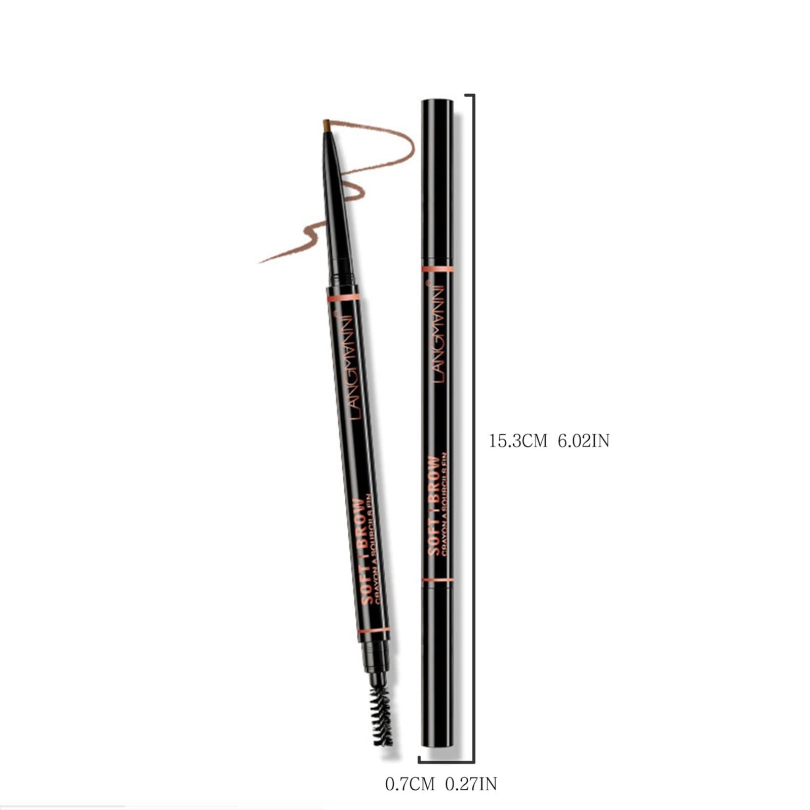 Олівець для брів Waterproof Experts Make Up Eyebrow Pencil Двосторонній Металевий (A, One Size), фото №3