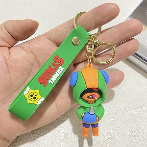 Брелок Бравл Старс Brawl Stars Leon Леон фігурка іграшка для ключів, рюкзака, сумки 7 см synthetic.ua - Фото 1