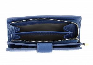Кошелек Coccinelle Metallic Soft Mini Кожа Grained Azul лазурный, стандартный размер synthetic.ua - Фото 1