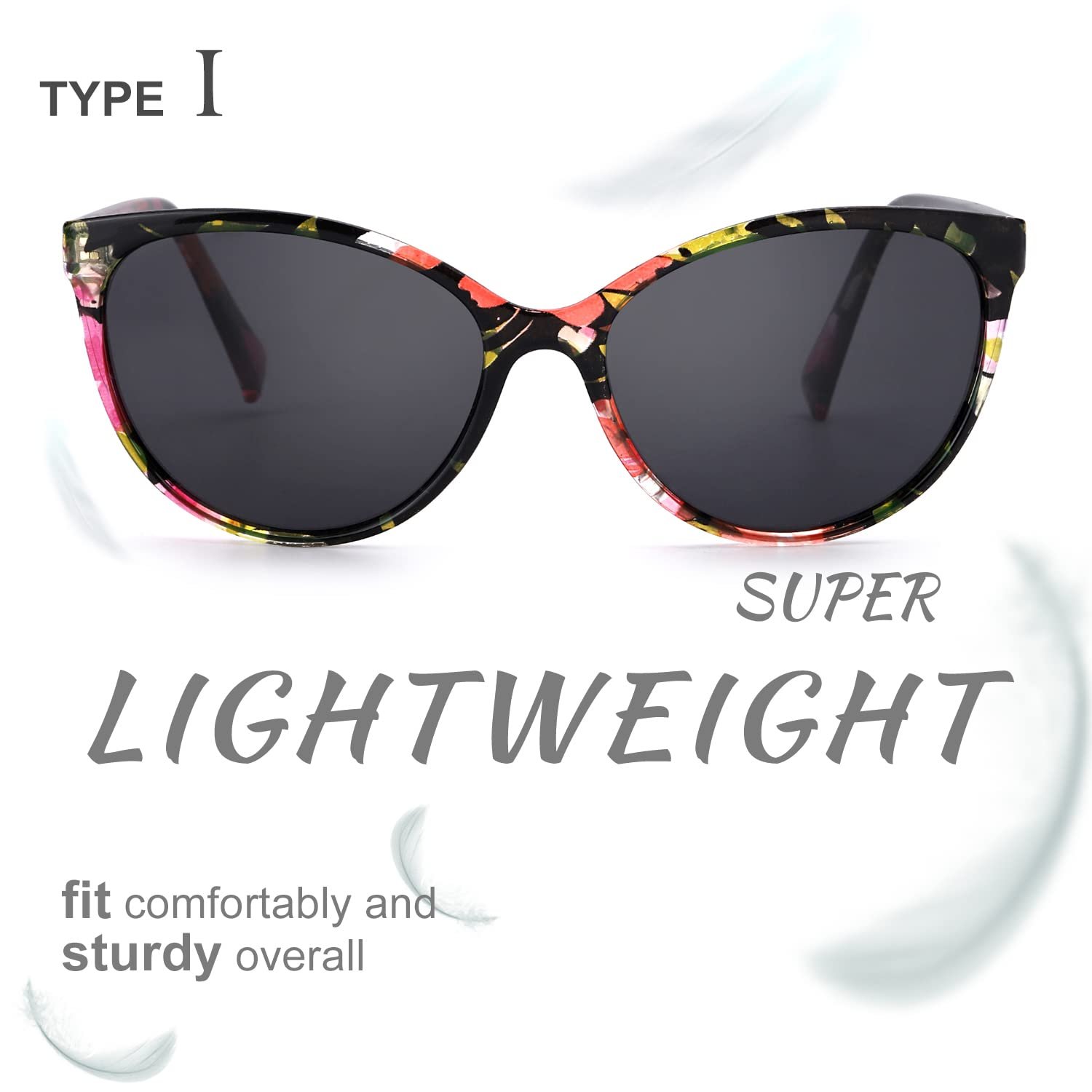 Сонцезахисні окуляри Котяче око TJUTR Жіночі Поляризовані Ретро Захист від УФ-променів Класичні Вінтажні, фото №3