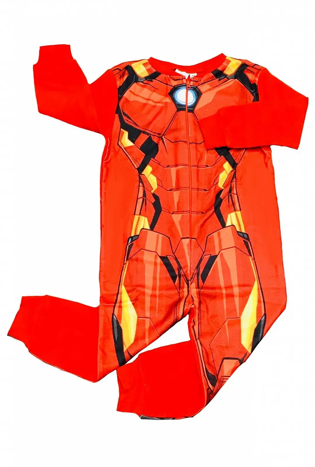 Дитяча піжама-комбінезон Marvel Iron Man, флісова, червона, для хлопчиків, фото №2