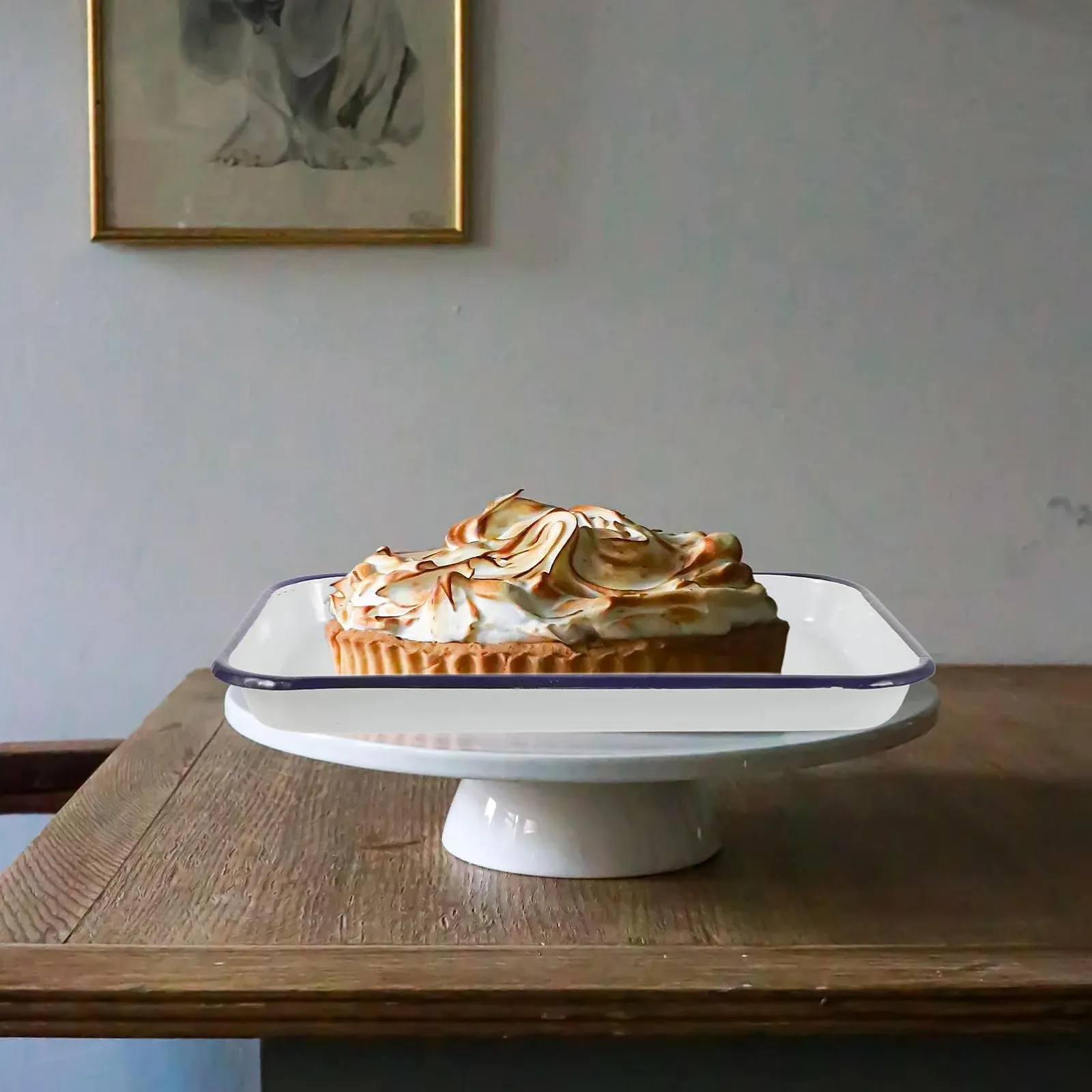 Форма для запекания Abaodam Эмалированная прямоугольная, для пиццы и крепов, термостойкая, фото №6