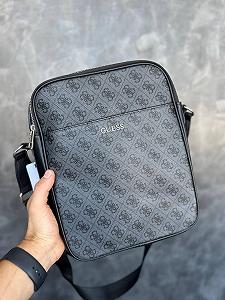 Мужская сумка через плечо Guess брендовая сумка-планшетка Гесс стильная барсетка для мужчины - Фото 1