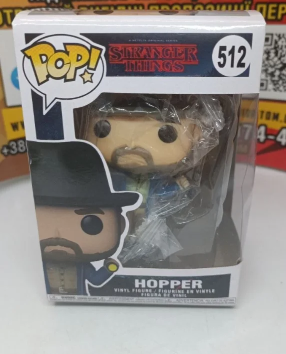 Фигурка Гоппер Очень странные дела Stranger Things Hopper Pop Поп детская игрушка 10 см №512, фото №2