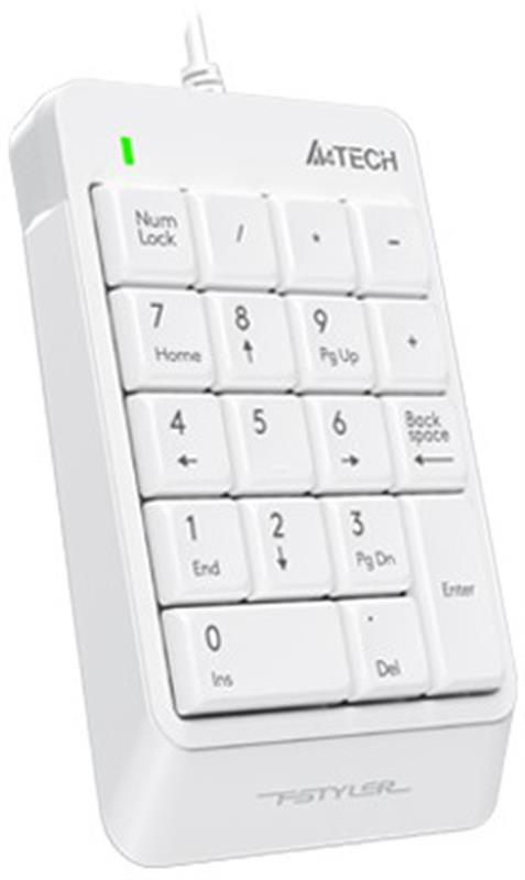 Цифровой клавиатурный блок A4Tech FK13P White USB, фото №2