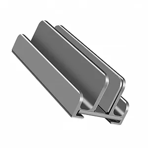 Регулируемая Подставка для ноутбука Алюминиевый сплав с силиконовым основанием для отвода тепла Вертикальная подставка для стола и ноутбука Прочный Держатель для планшета Портативный - Фото 1