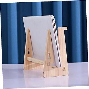 Подставка для ноутбука Эргономичная из массива дерева Прочная подставка для компьютера для ноутбуков Наклонная конструкция для лучшего обзора synthetic.ua - Фото 1