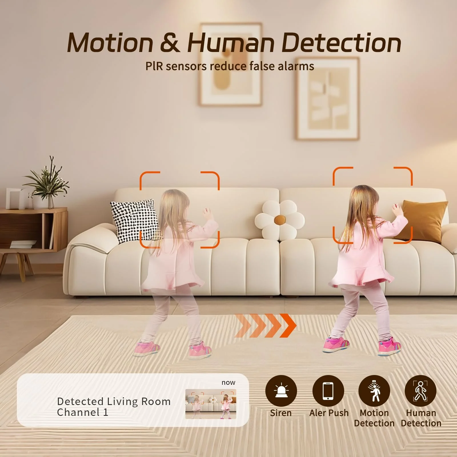 Камера відеоспостереження 5G/2.4G WiFi 360° Baby Monitor Motion Sensor 2-Way Talk Night Vision TF, фото №2