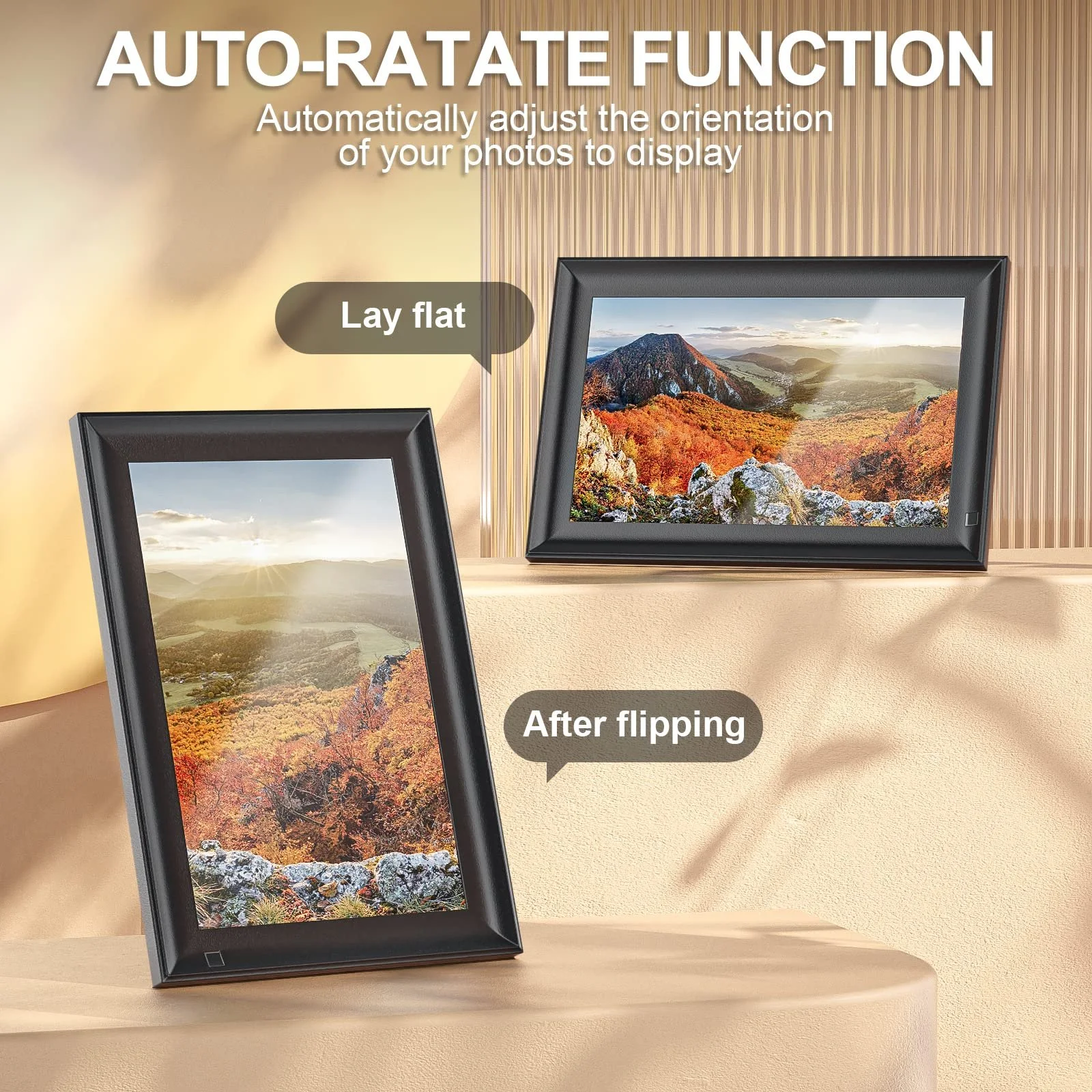 Цифровая фоторамка OBVHNUA 10.1 дюйма 128 GB 1280 x 800 IPS Screen Remote Control USB SD Wall Mountable, фото №3 Цифровая фоторамка OBVHNUA 10.1 дюйма 128 GB 1280 x 800 IPS Screen Remote Control USB SD Wall Mountable, фото №3
