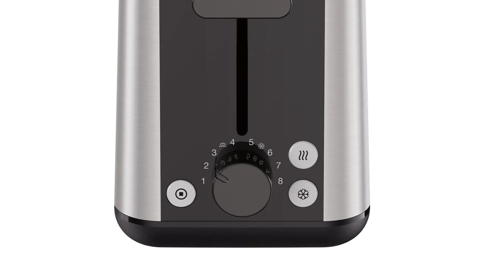 Тостер Braun PurShine HT 1610 BK, слот для хлеба 25 см, 8 уровней поджаривания, функции разогрева и разморозки, насадка для хлеба, отсек для крошек, 1030 Вт, черный, фото №3