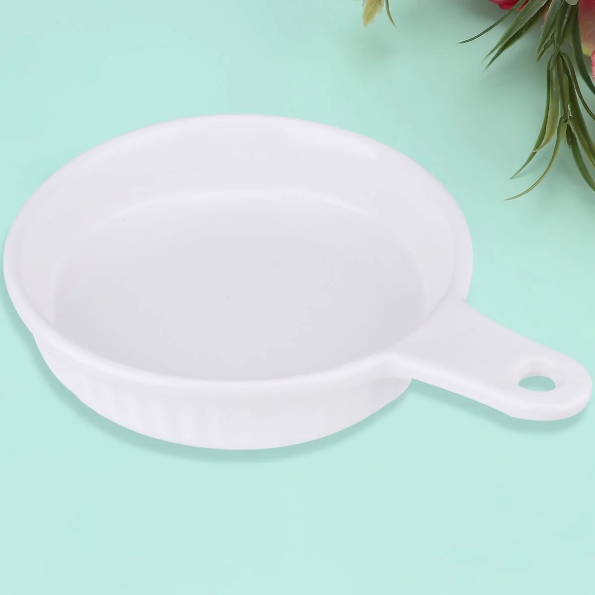 Форма для запікання Sewroro Керамічна кругла з ручкою Біла, фото №7