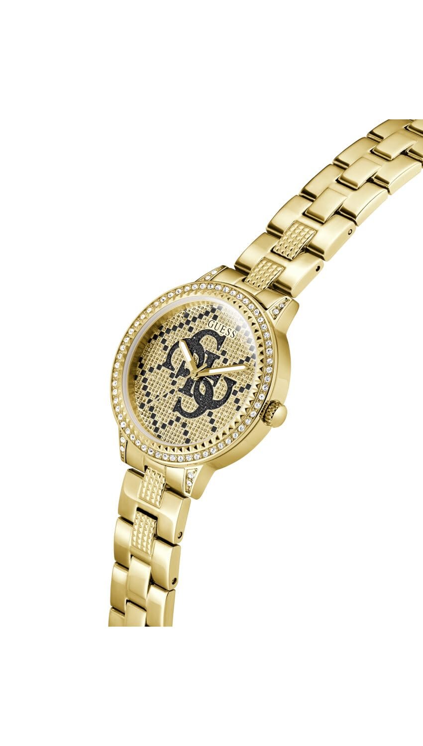 Часы наручные женские GUESS G LACE GW0944L2 из нержавеющей стали Золотой, фото №8 Часы наручные женские GUESS G LACE GW0944L2 из нержавеющей стали Золотой, фото №8