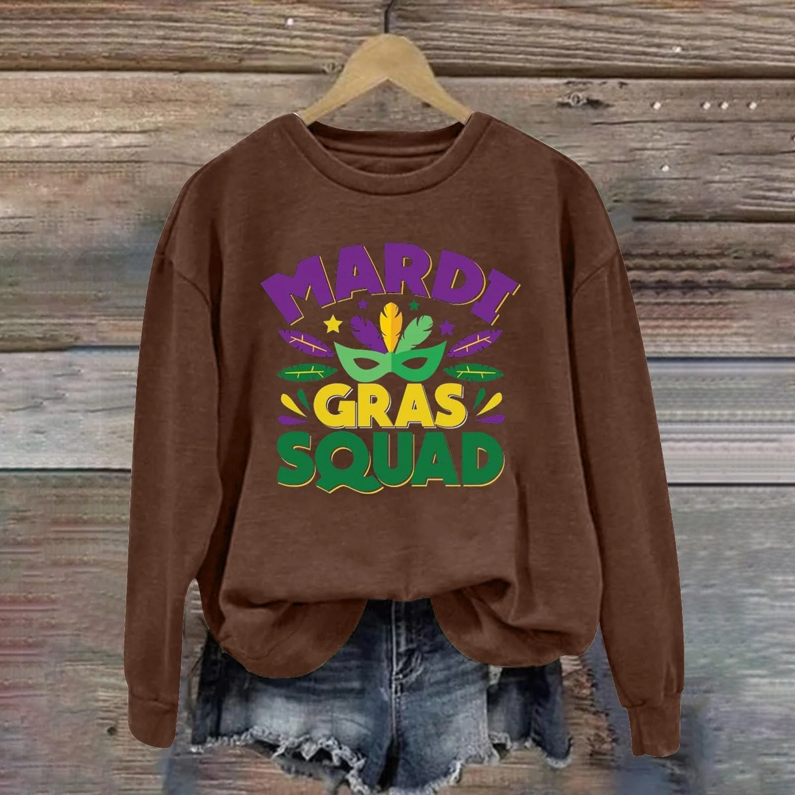 Жіночий світшот Generisch Ретро Квітковий принт, фото №3