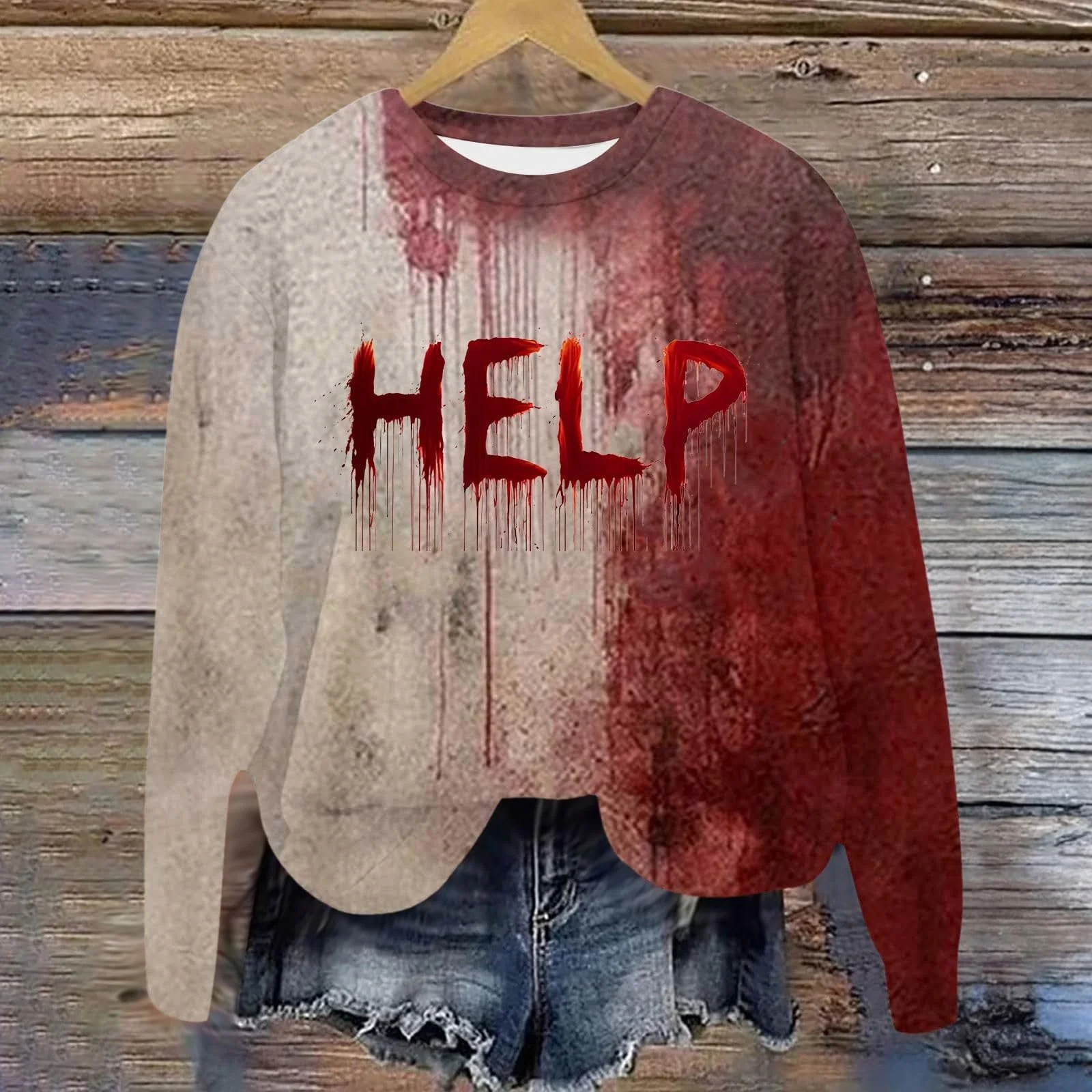 Женский Свитшот Модный милый с длинным рукавом Топ Университет Хэллоуин Одежда 2025 Аккуратный Модный Y2K Большой Эстетический Backwoods Осень, фото №2