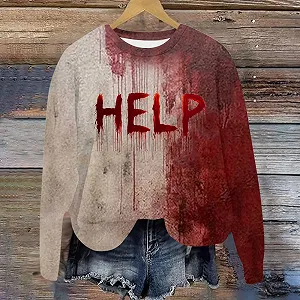 Женский Свитшот Модный милый с длинным рукавом Топ Университет Хэллоуин Одежда 2025 Аккуратный Модный Y2K Большой Эстетический Backwoods Осень synthetic.ua - Фото 1