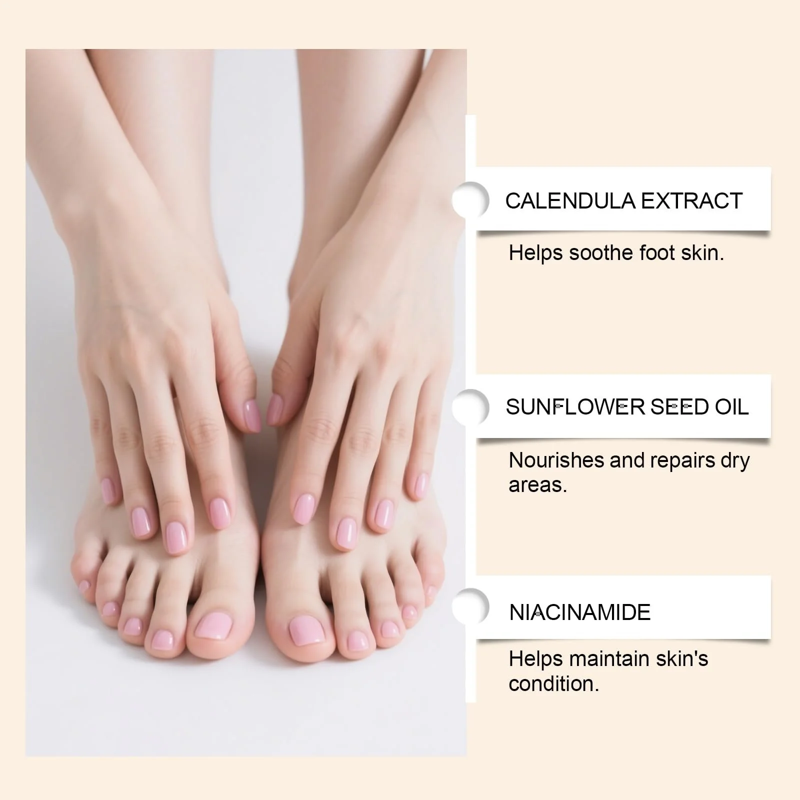 Набор из 2 увлажняющих кремов для ног для сухой и потрескавшейся кожи, фото №5
