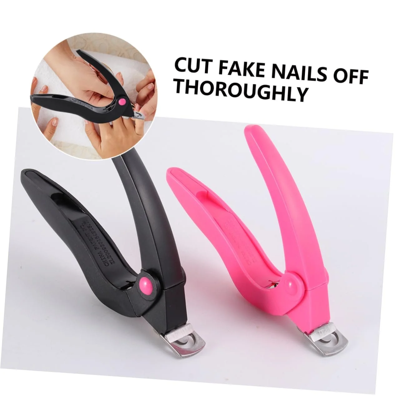 Кусачки для ногтей PACKOVE Professional, акриловые, U-образные, инструмент для маникюра, эргономичный дизайн, 2 шт., фото №5 Кусачки для ногтей PACKOVE Professional, акриловые, U-образные, инструмент для маникюра, эргономичный дизайн, 2 шт., фото №5