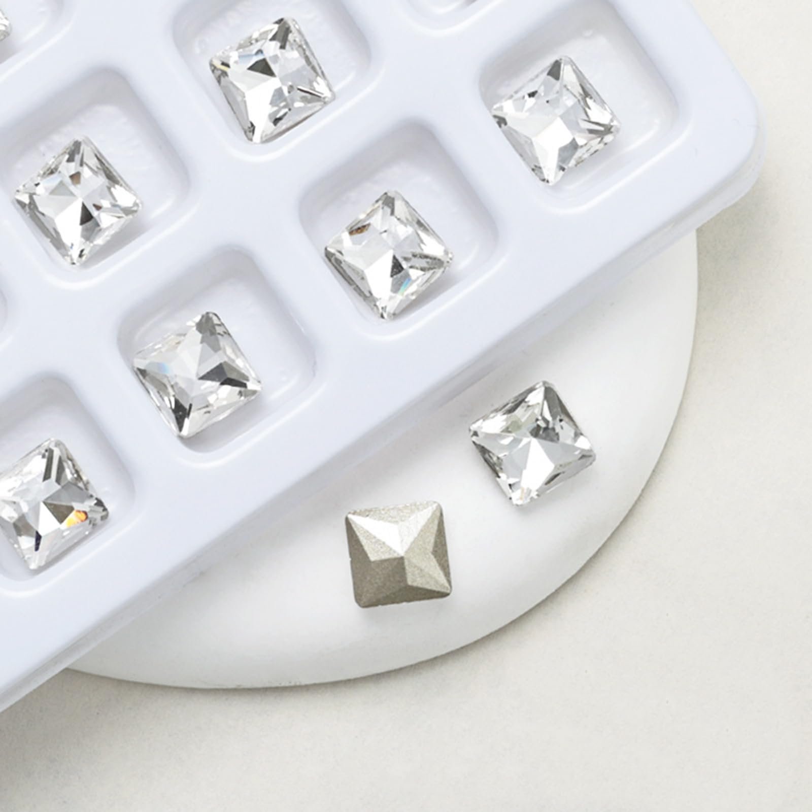 Стрази Прикраса для нігтів Серцеподібні Прозорі для нігтів, 10 шт, фото №6