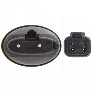 Покажчик повороту HELLA 2BA 344 130-237 для KRONE лівий synthetic.ua - Фото 1