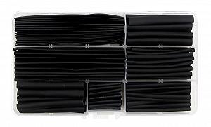 Набор термоусадок 150 шт PWR 2-13 мм черный synthetic.ua - Фото 1